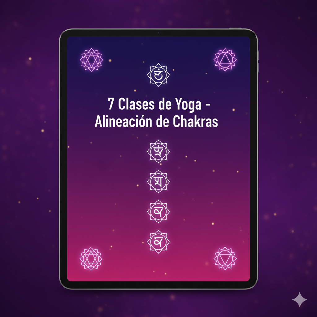7 Clases de Yoga - Alineación de Chakras